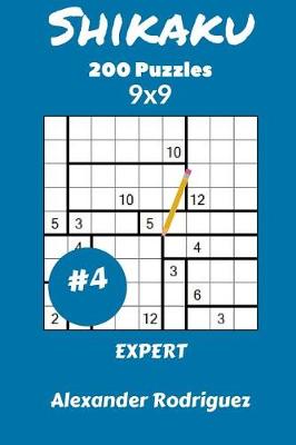 Book cover for Shikaku Puzzles 9x9 - Expert 200 vol. 4