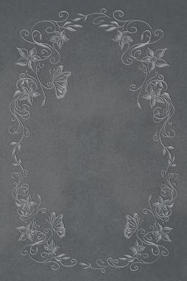 Cover of Slate Grey 101 - Blank Notebook With Color Me Too! (Butterflies & Flowers)