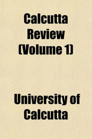 Cover of Calcutta Review (Volume 1)