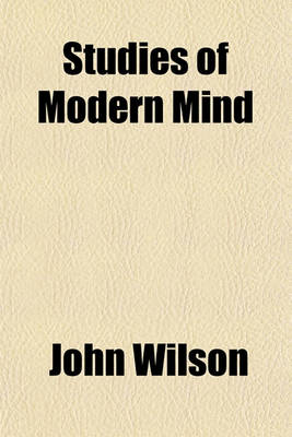 Book cover for Studies of Modern Mind