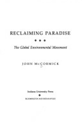 Cover of Reclaiming Paradise