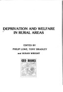 Book cover for Deprivation and Welfare in Rural Areas