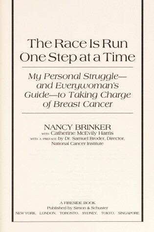 Cover of The Race is Run One Step at a Time