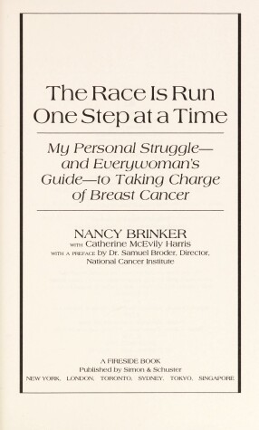 Book cover for The Race is Run One Step at a Time