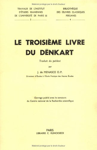 Book cover for Le Troisieme Livre de Denkart