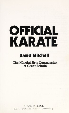 Book cover for Official Karate
