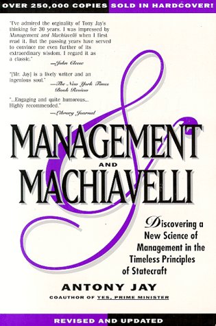 Book cover for Management and Machiavelli