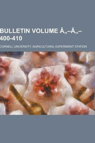 Cover of Bulletin Volume a -A - 400-410