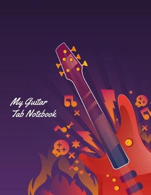 Book cover for guitar journal lined paper