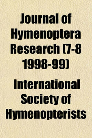 Cover of Journal of Hymenoptera Research (7-8 1998-99)