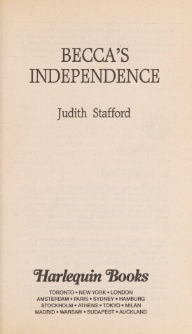 Book cover for Becca's Independence