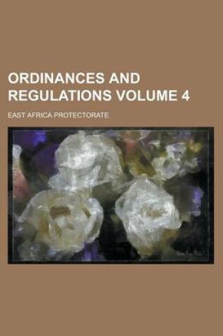 Cover of Ordinances and Regulations Volume 4