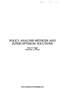 Book cover for Policy-Analysis Methods and Super-Optimum Solutions