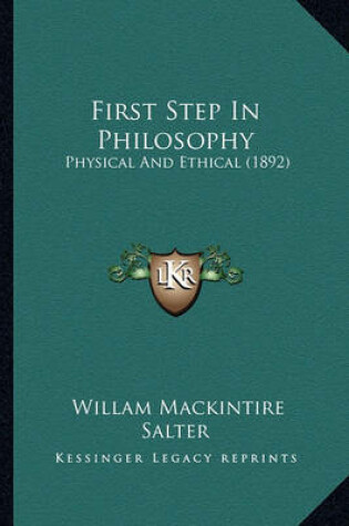 Cover of First Step in Philosophy