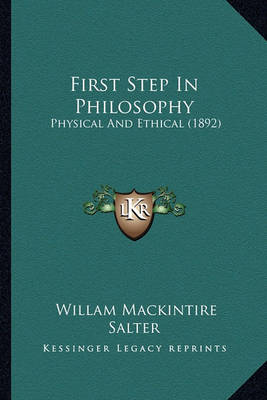 Book cover for First Step in Philosophy