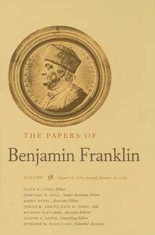 Cover of The Papers of Benjamin Franklin, Vol. 38