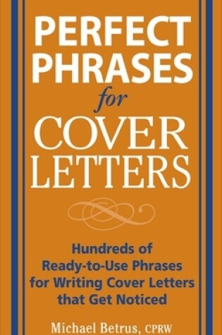 Cover of Perfect Phrases for Cover Letters