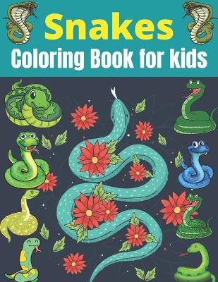 Book cover for Snakes Coloring Book for kids