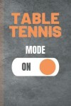 Book cover for Table Tennis Mode On