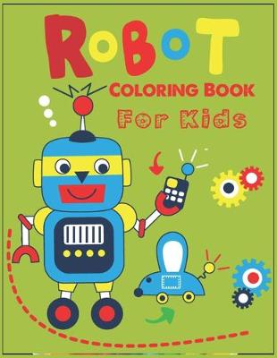 Book cover for Robot coloring book for kids