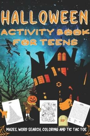 Cover of Halloween Activity Book For Teens