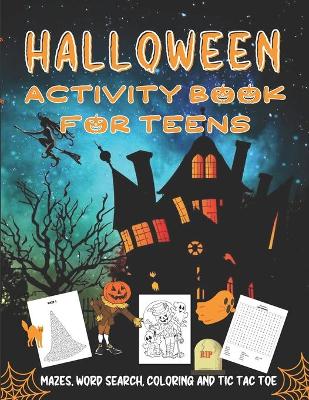 Book cover for Halloween Activity Book For Teens