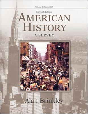 Book cover for American History: A Survey, Volume 2 MP w/PowerWeb