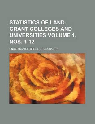 Book cover for Statistics of Land-Grant Colleges and Universities Volume 1, Nos. 1-12