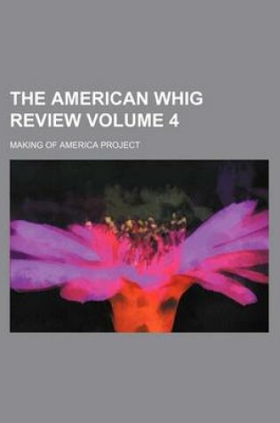 Cover of The American Whig Review Volume 4