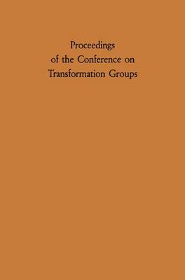 Book cover for Proceedings of the Conference on Transformation Groups