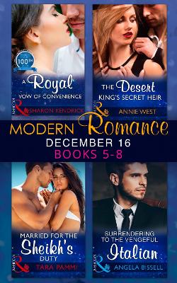 Book cover for Modern Romance December 2016 Books 5-8