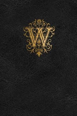 Book cover for Old English Monogram Journal - Letter W