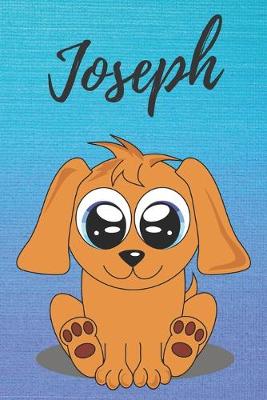 Book cover for Joseph dog coloring book / notebook / journal / diary