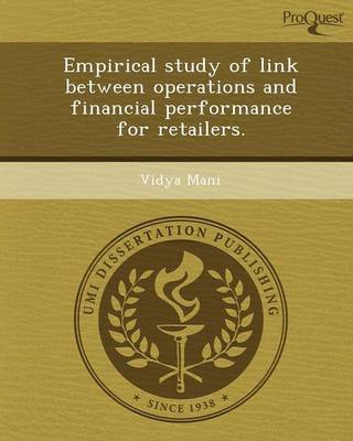 Book cover for Empirical Study of Link Between Operations and Financial Performance for Retailers