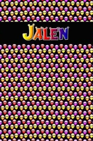 Cover of 120 Page Handwriting Practice Book with Colorful Alien Cover Jalen