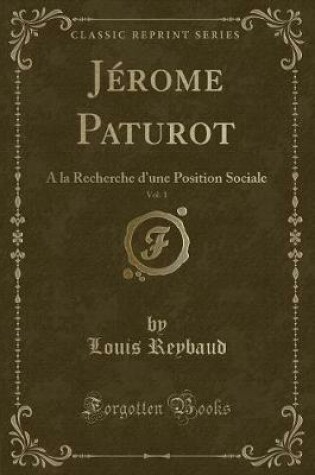 Cover of Jérome Paturot, Vol. 1