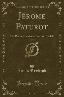Book cover for Jérome Paturot, Vol. 1