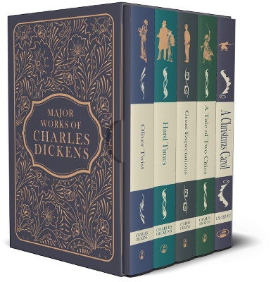Book cover for Major Works of Charles Dickens 5 Books Deluxe Hardback Set