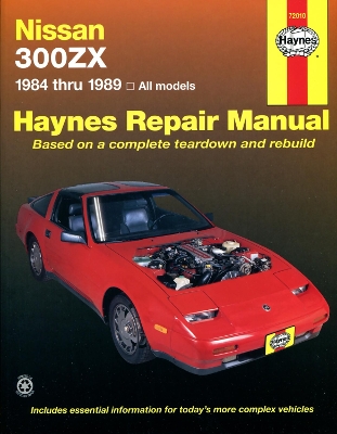 Book cover for Nissan 300ZX (1984-1989) models inc. Turbo, 2seater & 2 + 2 V6 engine Haynes Repair Manual (USA)