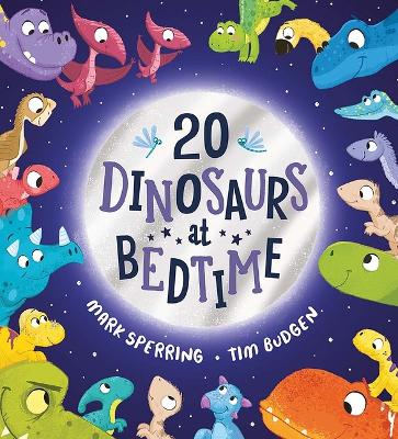 Book cover for Twenty Dinosaurs at Bedtime