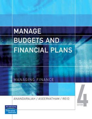 Book cover for Manage Budgets and Financial Plans