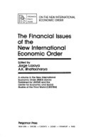 Cover of Financial Issues of the New International Order