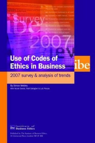 Cover of Use of Codes of Ethics in Business: Survey and Analysis of Trends