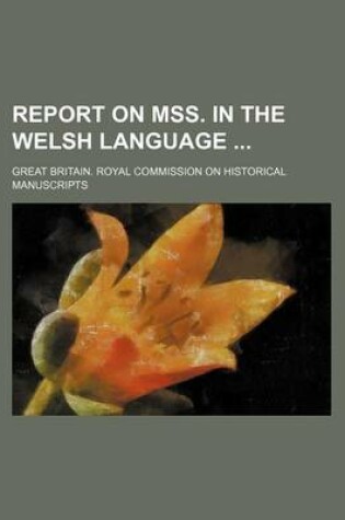 Cover of Report on Mss. in the Welsh Language