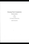 Book cover for Floating Point Computation