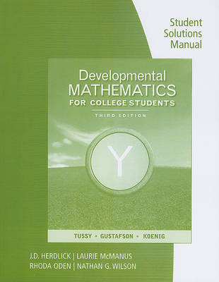 Book cover for Student Solutions Manual for Developmental Mathematics for College Students
