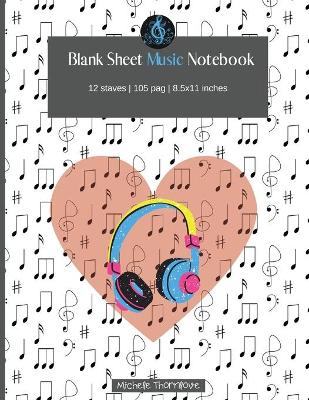 Book cover for Blank Sheet Music Notebook