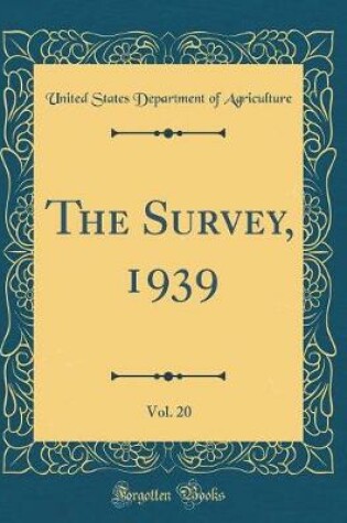 Cover of The Survey, 1939, Vol. 20 (Classic Reprint)