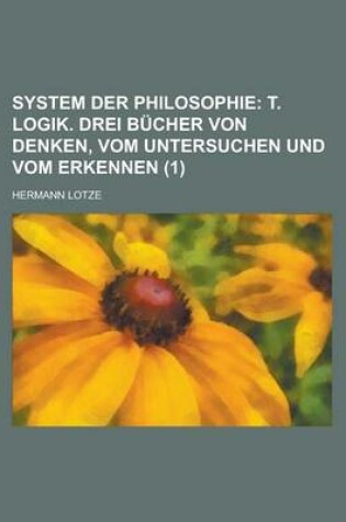 Cover of System Der Philosophie (1)