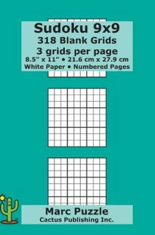Cover of Sudoku 9x9 - 318 Blank Grids